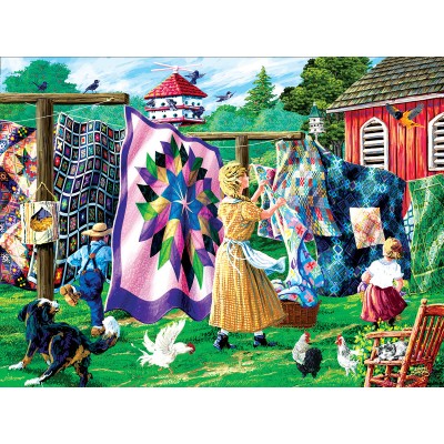 Puzzle Sunsout-38864 Joseph Burgess - Quilter's Clothesline