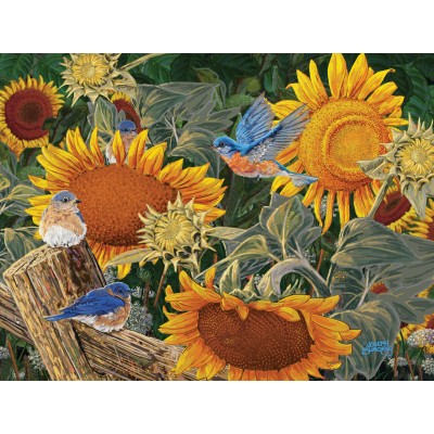 Puzzle Sunsout-38949 XXL Teile - Sonnenblumenbeet