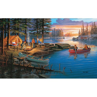 Puzzle Sunsout-39954 XXL Teile - Campfire Memories