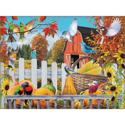 Puzzle Sunsout-42231 Pièces XXL - Rassemblement pour l'Automne