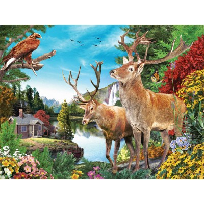 Puzzle Sunsout-42313 Pièces XXL - Étang d'Été