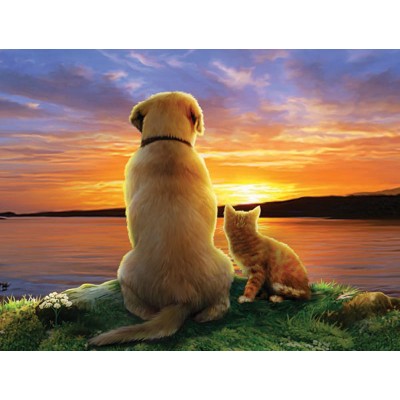Puzzle Sunsout-59388 Pièces XXL - As the Sun Sets
