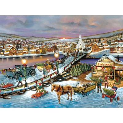 Puzzle Sunsout-61310 XXL Teile - Friedvolle Weihnachtszeit