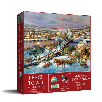 Puzzle Sunsout-61310 XXL Teile - Friedvolle Weihnachtszeit