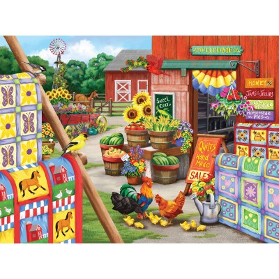 Puzzle Sunsout-63066 Nancy Wernersbach - Quilts