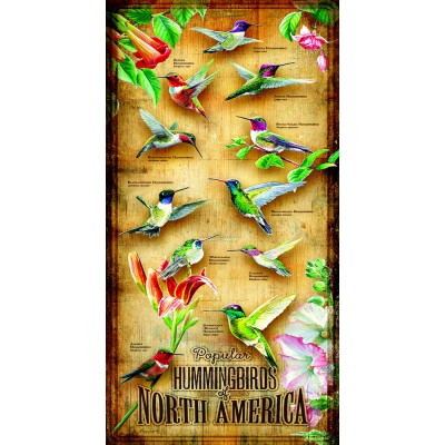 Puzzle Sunsout-66401 XXL Pieces - Hummingbirds of North of America