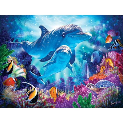 Puzzle Sunsout-70926 XXL Teile - Dolphin Guardian