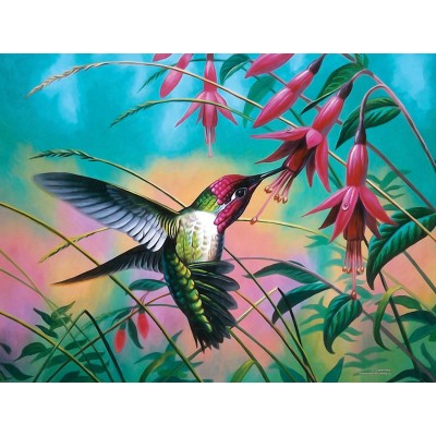 Puzzle Sunsout-70941 Cynthie Fisher - Hummingbird Haven