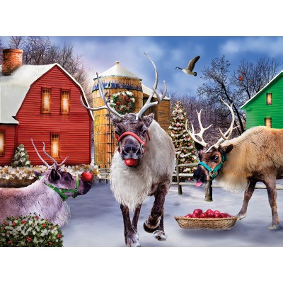 Puzzle Sunsout-72027 Reindeer Farm