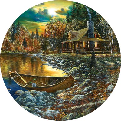 Puzzle Sunsout-74106 Jim Hansel - Fall Cabin