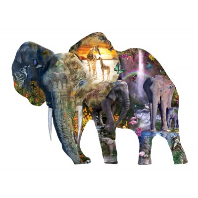 Puzzle Sunsout-95015 Alixandra Mullins - Elephant Waterfall