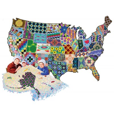 Puzzle Sunsout-95992 Joseph Burgess - An American Quilt