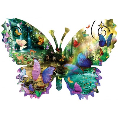 Puzzle Sunsout-96024 Pièces XXL - Alixandra Mullins - Forest Butterfly