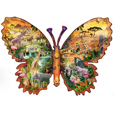 Puzzle Sunsout-97013 Pièces XXL - Papillon Africain