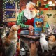 XXL Teile - Santa and His Pets