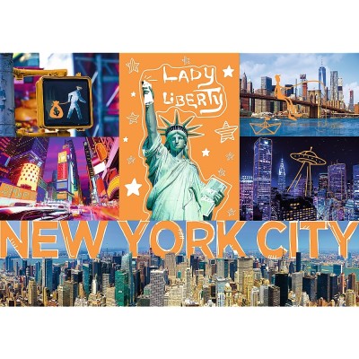 Puzzle Trefl-10579 Neon Color Line - New York City