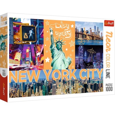 Puzzle Trefl-10579 Neon Color Line - New York City