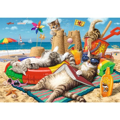 Puzzle Trefl-10674 Hidden Shapes - Feline Holidays