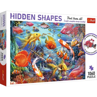 Puzzle Trefl-10676 Hidden Shapes - Underwater Life