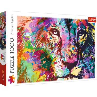 Puzzle Trefl-10707 Colorful Lion