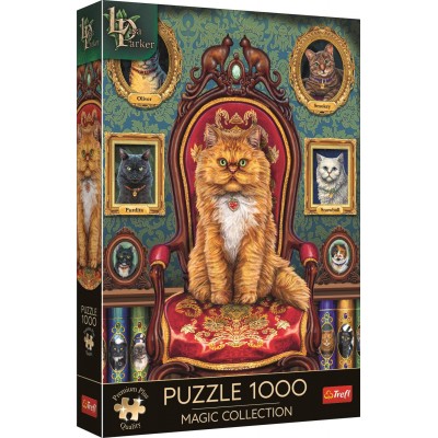 Puzzle Trefl-10896 Magic Collection: Verrückt Nach Katzen
