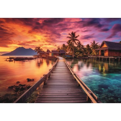 Puzzle Trefl-10928 Île Paradisiaque
