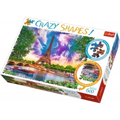 Puzzle Trefl-11115 Crazy Shapes - Sky over Paris