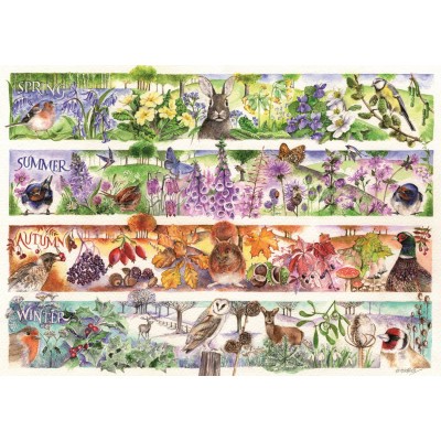 Puzzle Trefl-12078 Tea Time: Four Seasons