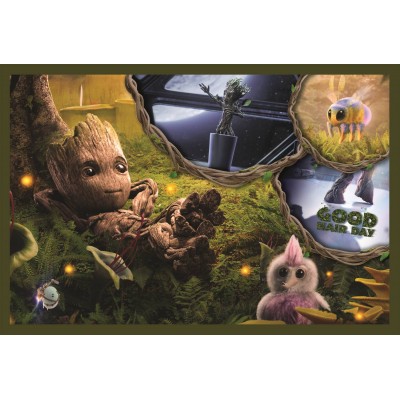Trefl-13315 2 Puzzles - I am Groot - Marvel Guardians of the Galaxy