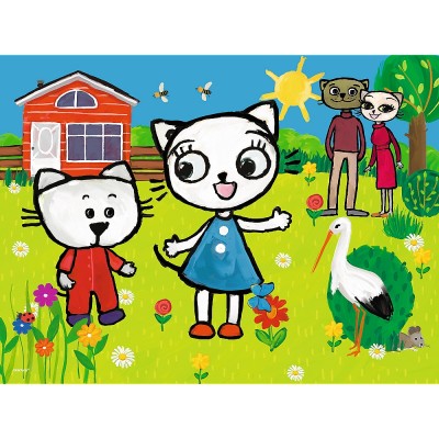 Puzzle Trefl-18264 The Adventures of Kitty Feline