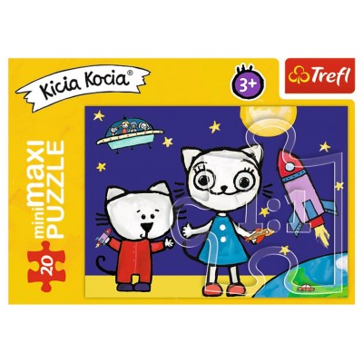 Trefl-21108 MiniMaxi Puzzle - KittyKat