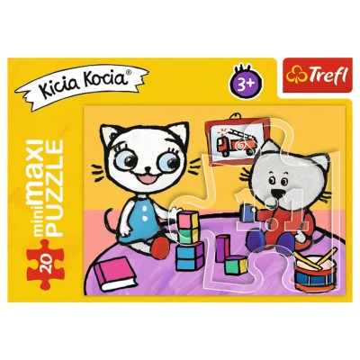 Trefl-21110 MiniMaxi Puzzle - KittyKat