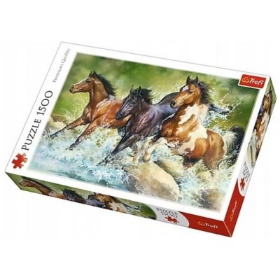 Puzzle Trefl-26148 Three Wild Horses