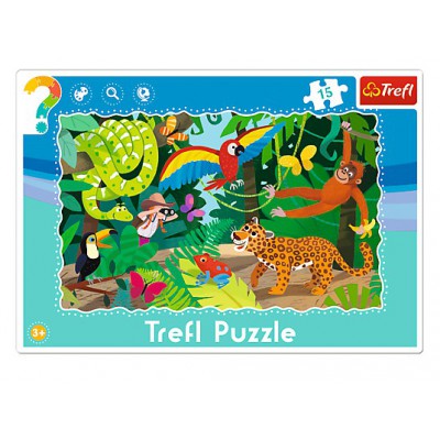 Trefl-31219 Rahmenpuzzle - Tropischer Regenwald
