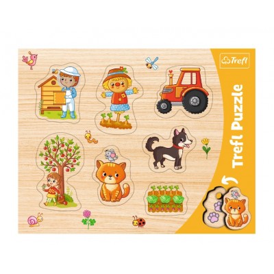 Trefl-31306 Frame Puzzle - Town