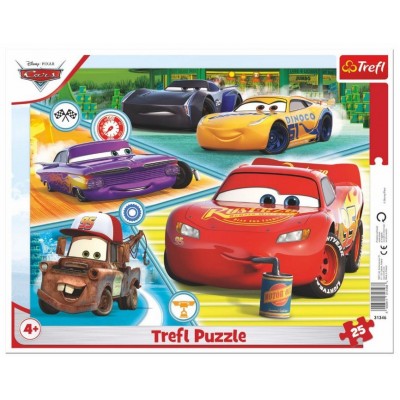 Trefl-31346 Rahmenpuzzle - Cars