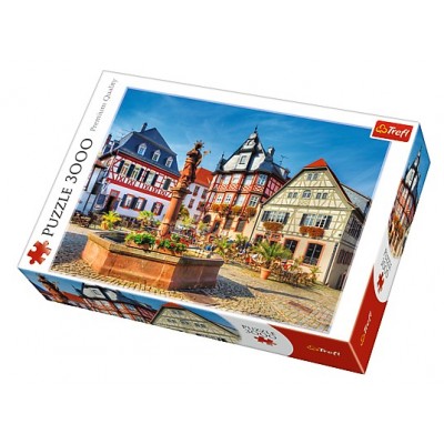 Puzzle Trefl-33052 Markt im Heppenheim