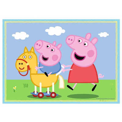 Trefl-34246 4 Puzzles - Peppa Pig