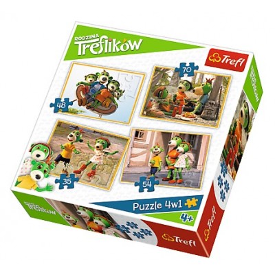 Trefl-34271 4 Puzzles - Koe