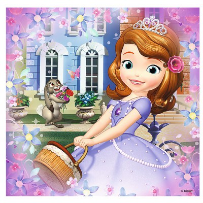 Trefl-34814 3 Puzzles - Disney Sofia die Erste