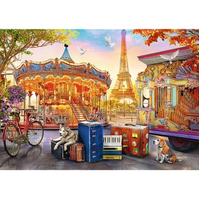 Puzzle Trefl-37426 Holidays in Paris