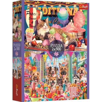 Trefl-37495 2 Puzzles - Amis Moelleux