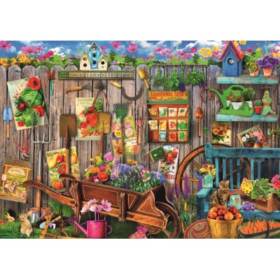 Trefl-37529 2 Puzzles - Arbeiten Im Garten