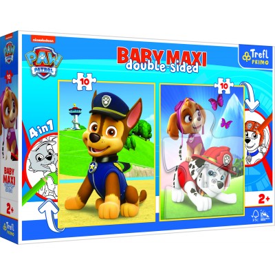 Trefl-43003 2 Puzzles - Baby Maxi Puzzle - Pat Patrouille