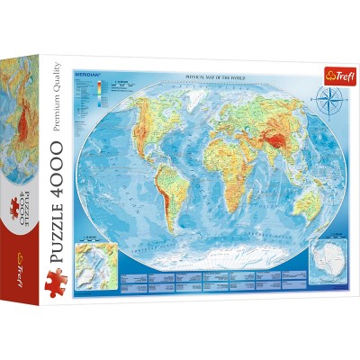 Puzzle Trefl-45007 Large Physical Map of the World