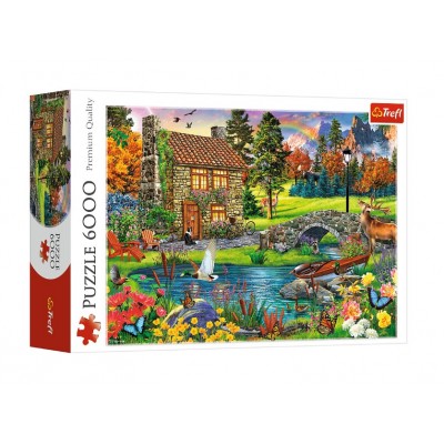 Puzzle Trefl-65006 Cottage in the Mountains