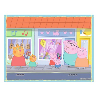 Trefl-90600 2 Puzzles + Memo - Peppa Pig
