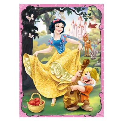 Trefl-90603 2 Puzzles + Memo - Disney Princess