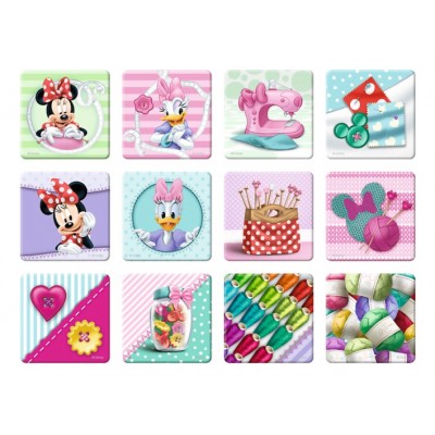 Trefl-90605 2 Puzzles + Memo - Minnie Mouse