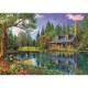Après-Midi Idyllique dans le Cottage au Bord de l'Etang